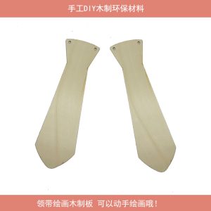 Father's Day DIY: Wooden tie with rope, kindergarten clay snowflake mud homemade handicraft gift