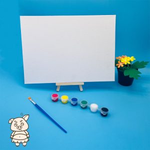 DIY Children's Toy Painting Tripod, Painting Whiteboard, Acrylic Paint, Crow Material Package