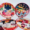 New Year paper craft display, Happy Spring Festival desktop decoration, children's DIY 3D round plate sticker material kit