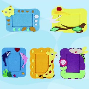 Not woven fabric DIY children's creative intellectual development toy new baby early childhood education handmade photo frame