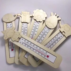 Manufacturer supplies wooden painted thermometers, refrigerator stickers, quality handmade snow clay thermometers