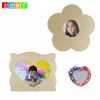 Manufacturer direct sales of wooden blank photo frames, children's early education intellectual toys, kindergarten arts and crafts desktop ornaments