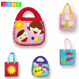 Children's creative DIY handbag, kindergarten parent-child interactive game material kit, educational toy