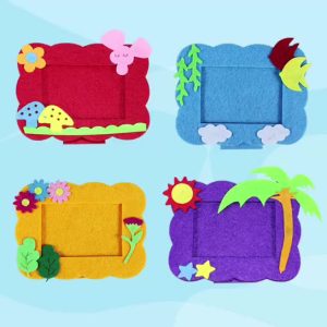 Children's handmade DIY puzzle educational toys, non-woven fabric children's early education creative hot-selling new style photo frame