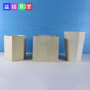 Wooden Blank DIY Children's Handmade Educational Toy _ Creative Early Education Parent-Child Interactive Arts and Crafts Pen Holder