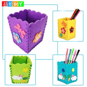 Manufacturer direct sales DIY non-woven fabric handmade pen holder, kindergarten educational children's toy non-woven fabric products