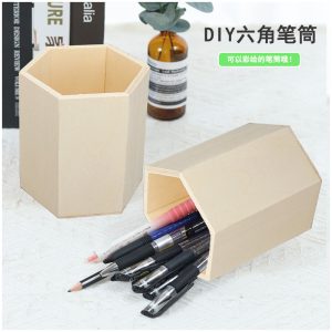 Factory Direct Sale Wooden DIY Pen Holder_Unfinished Creative Early Childhood Educational Toy_Hot-selling Export Item