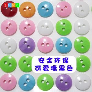 Self-adhesive candy-colored buttons for DIY children's crafts, with adhesive backing, available in stock, 100 buttons per sheet