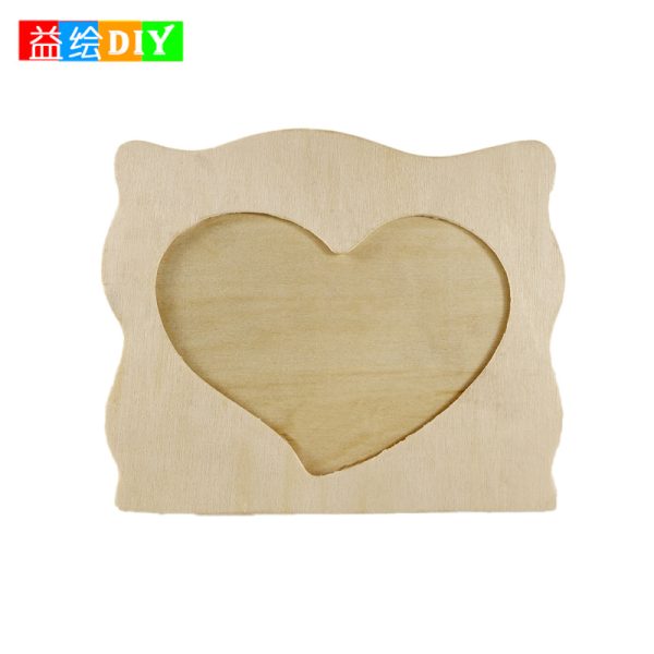 Manufacturer direct sales of wooden blank photo frames, children's early education intellectual toys, kindergarten arts and crafts desktop ornaments - 图片 5
