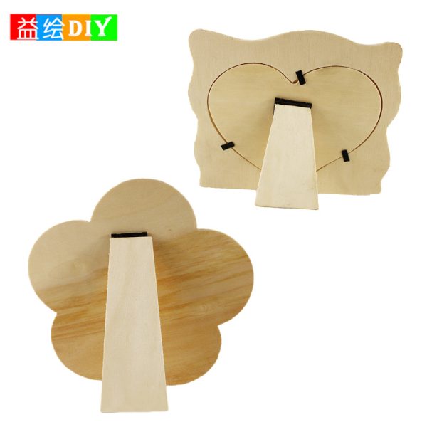 Manufacturer direct sales of wooden blank photo frames, children's early education intellectual toys, kindergarten arts and crafts desktop ornaments - 图片 6