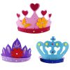 Children's non-woven fabric headband DIY non-woven crown headgear homemade adhesive hair clip decoration material kit - 图片 6