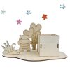 Wooden DIY Pen Holder: Handcrafted with Lightweight Clay (Snow Clay), Scene Setting, Hand-painted Wooden Puzzle Craft Kit - 图片 2
