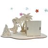 Wooden DIY Pen Holder: Handcrafted with Lightweight Clay (Snow Clay), Scene Setting, Hand-painted Wooden Puzzle Craft Kit - 图片 3